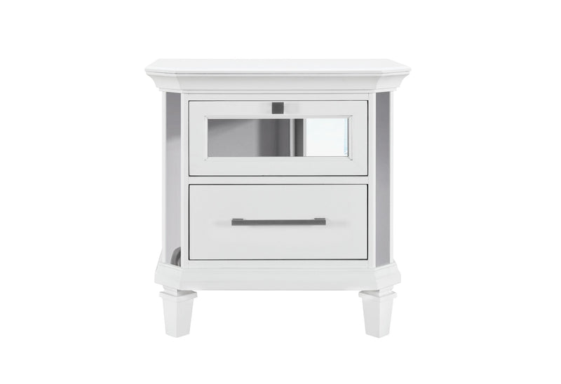 Marco - Nightstand - Metallic White