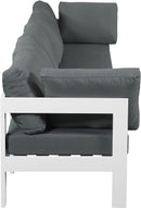 Nizuc - Outdoor Patio 5 Seat Modular Sofa With White Frame