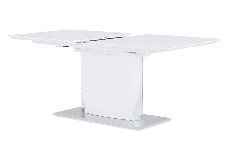 D2279 - Dining Table - Silver / White