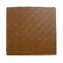 Bridgitte - Leather Square Ottoman - Autum Maple