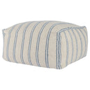 Delgada - Pouf - Natural / Blue