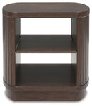 Korestone - Square End Table - Dark Brown