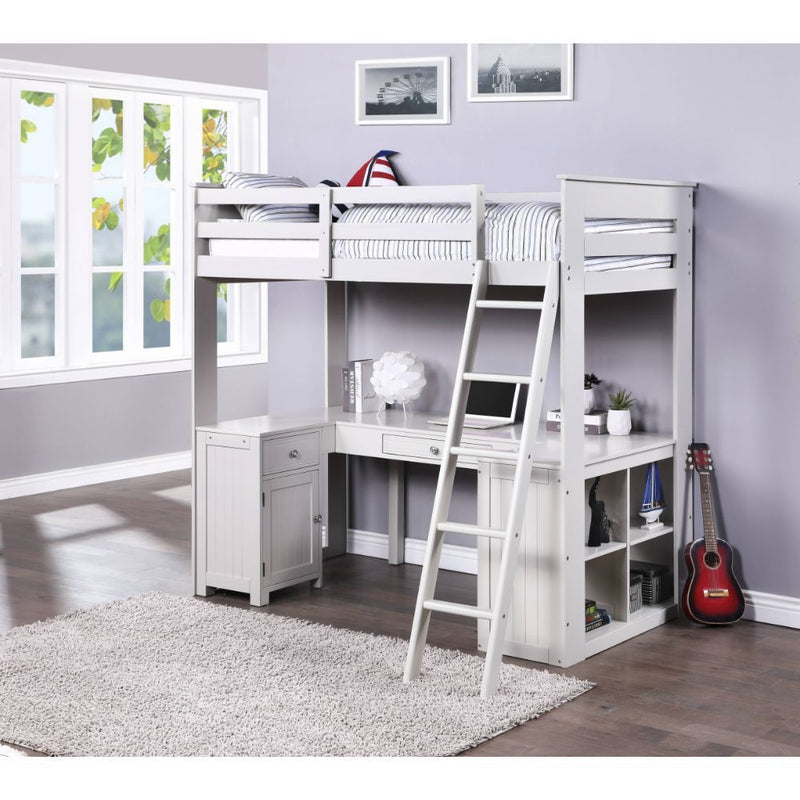 Ambar - Loft Bed - Light Gray