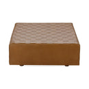 Bridgitte - Leather Square Ottoman - Autum Maple