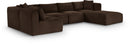 Shaggy - 6 Piece Modular U-Shaped Sectional