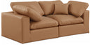 Comfy - Faux Leather Modular Sofa 2 Seats