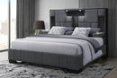 Oscar - King Bed Without Wood Trim - Dark Gray