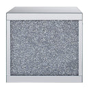 Noralie - 24" Square End Table - Mirrored & Faux Diamonds