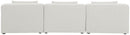 Cube - Linen Modular 3 Seat Armless Sofa