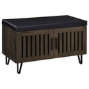Brixton - 2-Door Padded Entryway Shoe Storage Bench
