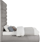 Adam - Boucle Fabric Bed With 89" Headboard