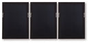 Honslow - Wall Art Set (Set of 3) - Brown / Black / White