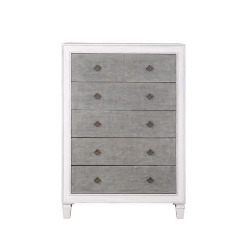 Katia - Chest - Rustic Gray & White Finish