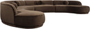 Avra - 189" Velvet Performance Fabric Upholstered Sectional