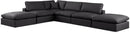 Comfy - 6 Piece Faux Leather Modular Sectional