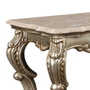 Miliani - Sofa Table With Marble Top - Natural Marble Top & Antique Bronze