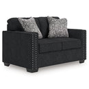 Jasmine Peaks - Loveseat - Coal