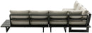 Maldives - 4 Piece Water Resistant Outdoor Patio Modular Sectional With Gray Base