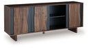 Welby - Accent Cabinet - Brown / Charcoal
