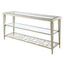 Zaba - Sofa Table - Glass Top & Silver