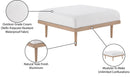 Laguna - Resilient Water Resistant Fabric Upholstered Outdoor Patio Modular Ottoman
