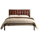 Brancaster - Queen Bed - Vintage Brown Top Grain Leather