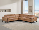1246 - 5-Piece L-Shaped Modular Power Reclining Sectional With Power Headrests