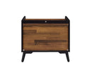 Jiranty - Accent Table - Walnut & Black
