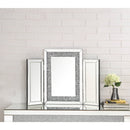 Noralie - 22" Accent Mirror - Mirrored & Faux Diamonds