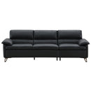 Eilene - Sofa - Black Top Grain Leather