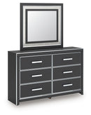 Zuraleus - 4 Pc. - Queen Upholstered Bed With Roll Slats, Dresser, Mirror And Nightstand - Black