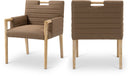 Aimee - Dining Arm Chair - Light Brown Legs