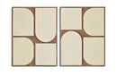 Icon - Mango Wood 2 Piece Wall Art