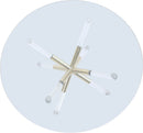 Mercury - Glass Dining Table - Pearl Silver
