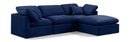 Indulge - Velvet 4 Piece Modular Sectional With Chaise