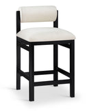 Roundhill - Fabric Counter Stool - Black Frame