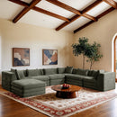 Stellar - 7 Piece Chenille Fabric Upholstered Modular Sectional