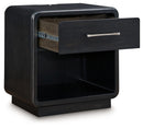 Rowanbeck - One Drawer Night Stand - Black