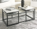 Donnesta - Occasional Table Set (Set of 3) - Gray / Black