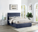 Adam - Chenille Fabric Bed With 52" Headboard
