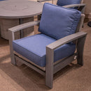 Half Moon Beach - Spring Lounge Chair - Blue / Gray