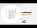 Hallityn - Two Drawer Night Stand - White
