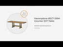 Havonplane - Rectangular Dining Room Counter Extension Table - Brown