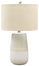 Shavon - Ceramic Table Lamp  - Beige / White