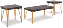 Bandyn - Occasional Table Set (Set of 3) - Brown / Champagne
