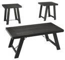 Noorbrook - Occasional Table Set (Set of 3) - Black / Pewter