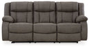 First Base - Reclining Sofa - Gunmetal