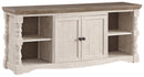 Havalance - Extra Large TV Stand - 2 Doors - Brown / Beige