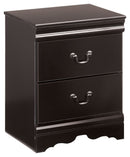 Huey Vineyard - Two Drawer Night Stand - Black