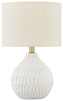 Wardmont - Ceramic Table Lamp  - White